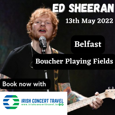 Bus to Ed Sheeran Boucher Playing Fields Belfast 13th May 2022